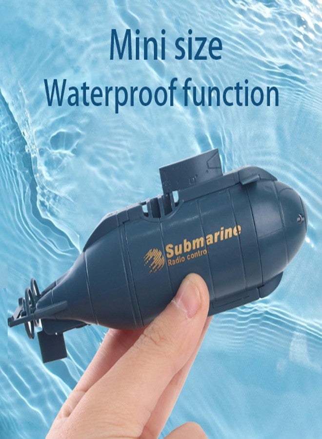 Tsiodot Mini RC Submarine Boat for Kids, 6CH Remote Control High-Speed Waterproof Diving Toy for Pools, Lakes, Bathtubs - Gift for Boys and Girls（Blue） - Image 2